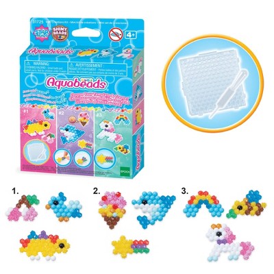 Aquabeads Mini Play Packs: DIY Art Kits for Kids, Includes Instructions & Templates, Ages 4+