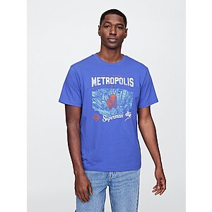 Gap Factory Men's DC Everyday Soft Relaxed Graphic T-Shirt $6.40 + Free S&H