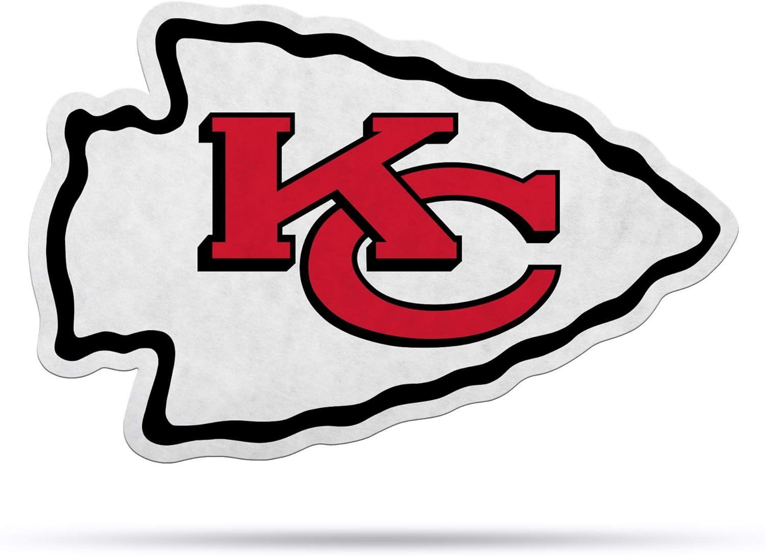 Rico Industries NFL Kansas City Chiefs NFL Primary Logo Shape Cut Pennant, Team color, Item footprint: 18' x 18'