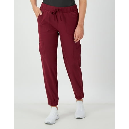 Hanes Comfort Fit Scrubs Women's Scrub Joggers Afternoon Burgundy M