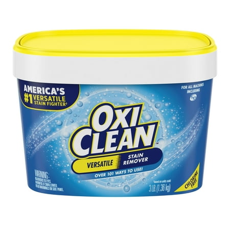 OxiClean Versatile Stain Remover Powder for Around the Home and Laundry, 3 lb