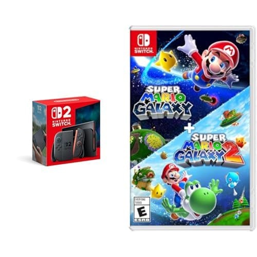 Nintendo Switch 2 Super Mario Galaxy + Super Mario Galaxy 2 Console Bundle