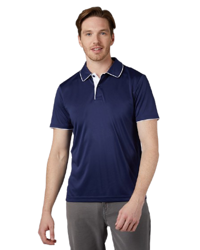 32 Degrees Men's Stretch Flow Tipped Polo