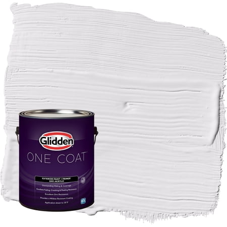 Glidden One Coat Orchid Blossom / Purple Flat Exterior Paint with Primer, 1 Gallon