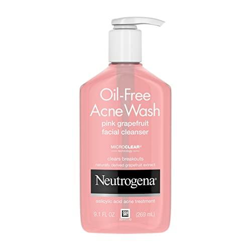 9.1oz Neutrogena Oil-Free Acne Wash Facial Cleanser Amazon