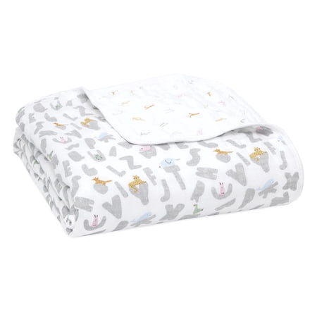 aden + anais Essentials alphabet animals muslin blanket