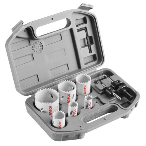 9-Piece Bosch General-Purpose Bi-Metal Hole Saw Kit Amazon