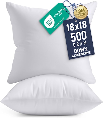 Utopia Bedding 18x18 Pillow Insert 2-Pack