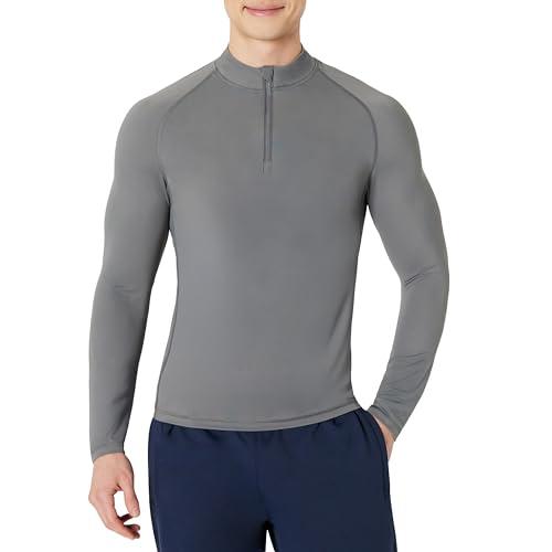 Amazon Essentials Men's Long-Sleeve Quarter Zip Rash Guard Shirt Amazon