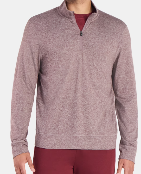 Athletic Works Men's ButterCore Soft Quarter-Zip Pullover Shirt Walmart