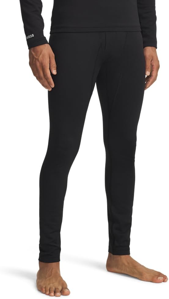 Under Armour Men's Packaged Base 2.0 Leggings, (001) Black / / White, Medium
