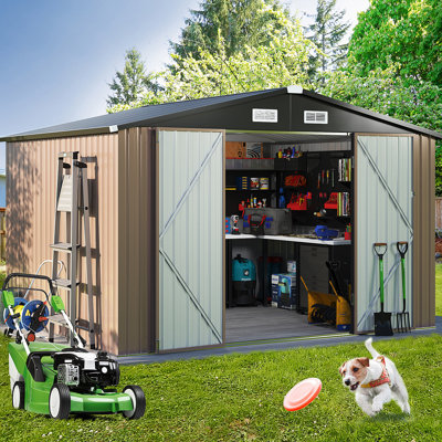 10' x 8' Storage Shed with Base $300