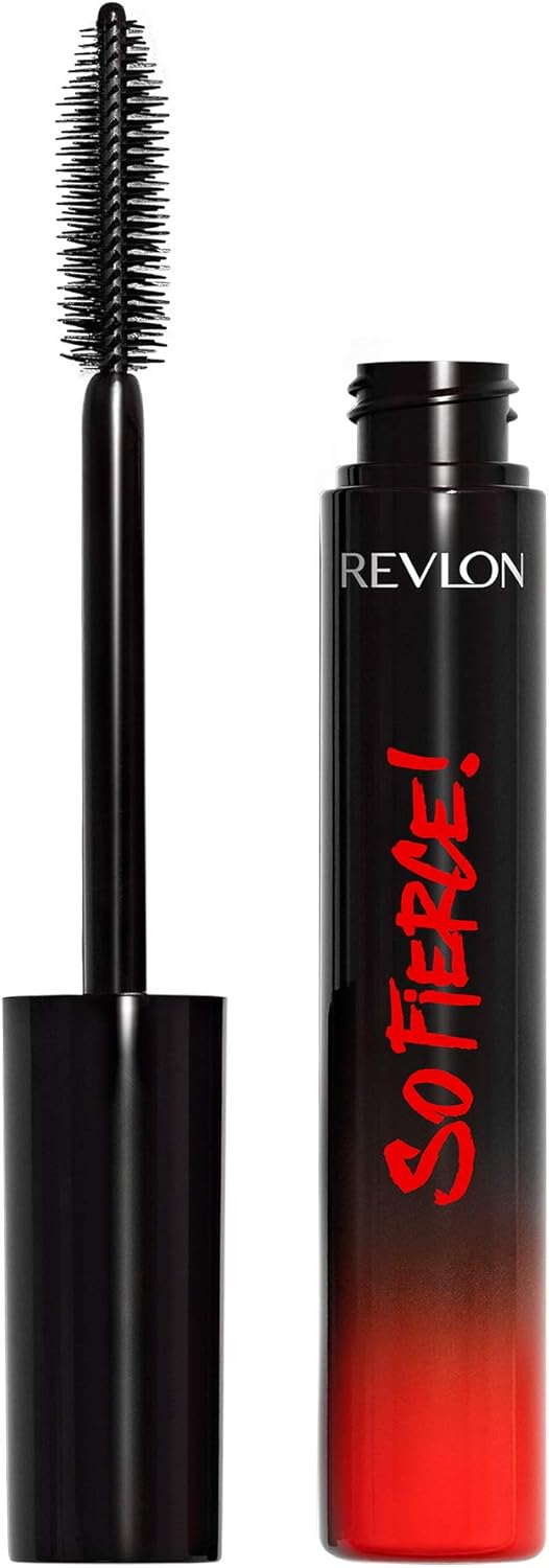 Revlon Mascara, So Fierce Eye Makeup, Lasts up to 24 Hours, No Clump, Smudge-Proof, Flake-Free, 703 Blackened Brown, 0.25 fl oz