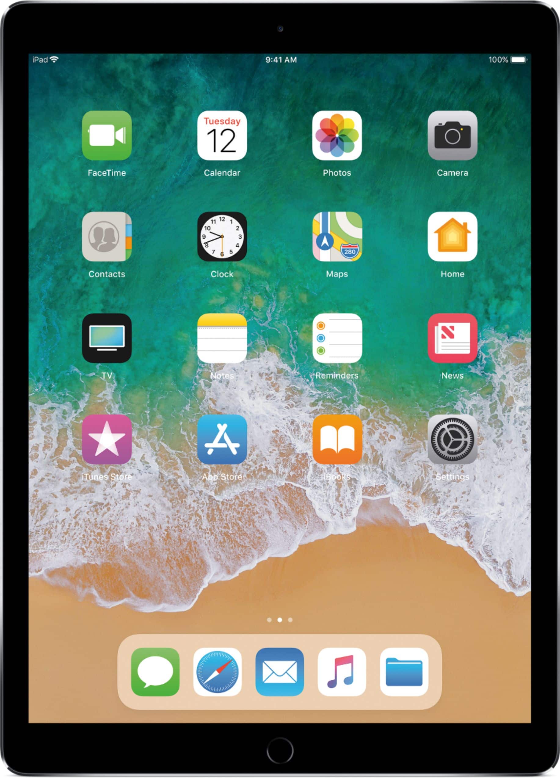 Apple - Geek Squad Certified Refurbished 12.9-Inch iPad Pro (2nd generation) with Wi-Fi - 512GB - Space Gray