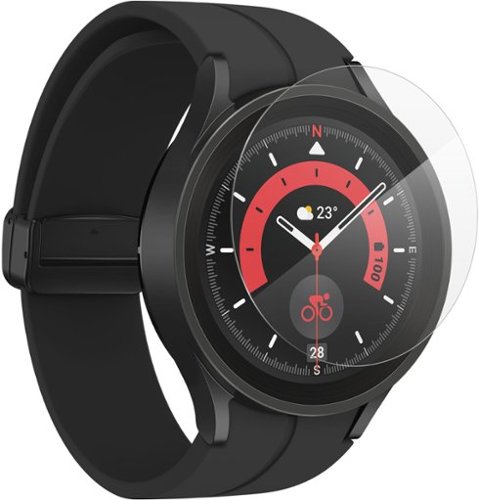 ZAGG - InvisibleShield GlassFusion+ Flexible Hybrid Screen Protector for Samsung Galaxy Watch5 Pro 2022 - Clear