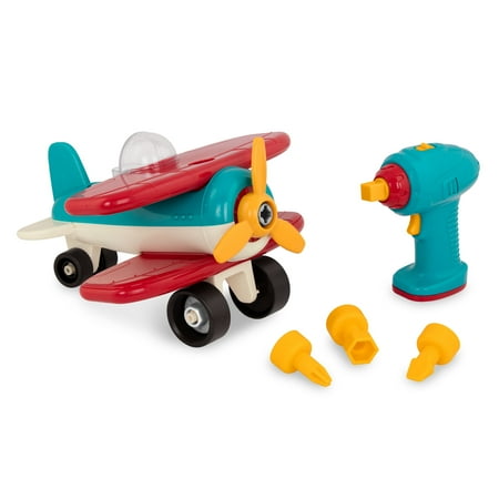 Battat Take-Apart Airplane Construction Toy with 22 Pieces, Toddler and Preschool Toys