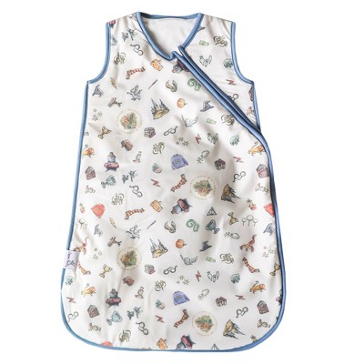 Copper Pearl Wearable Blanket - Wizarding World - 0-6M: Sleeveless, Side Zipper, Tagless, Animal Icon Pattern