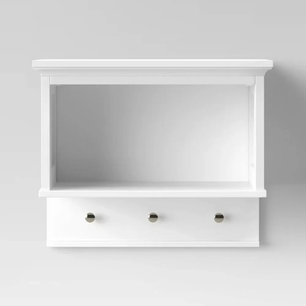Threshold Wall Shelf with Hooks eBay
