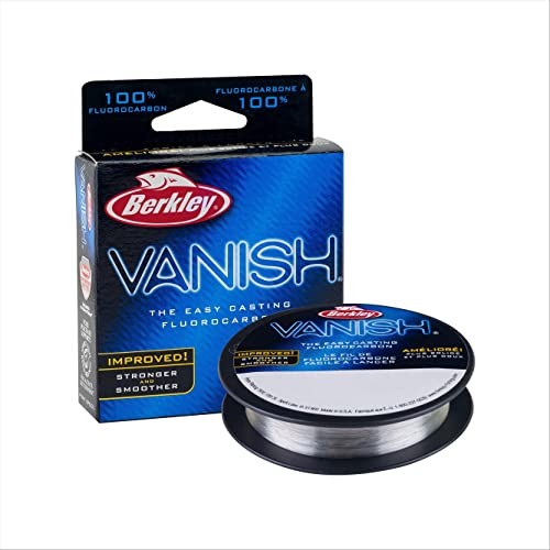 Berkley Vanish®, Clear, 6lb | 2.7kg, 110yd | 100m Fluorocarbon Fishing Line, Suitable for Saltwater and Freshwater Environments