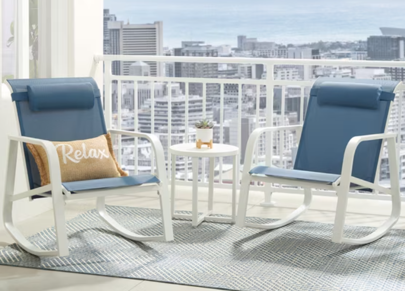 3-Piece Mainstays Dashwood Steel Outdoor Rocker Set Walmart