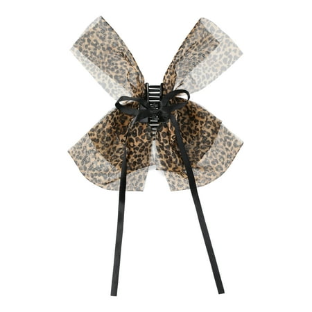 No Boundaries Printed Volume Claw Clip, Brown
