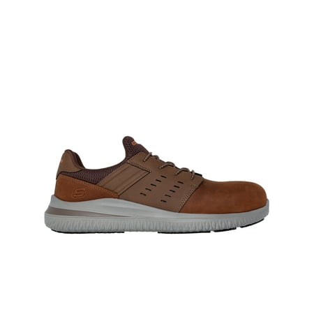 Skechers Work Men's Delson 3.0 Tyoll No Tie Fit™ Slip Resistant Carbon Nano Toe Work Shoes