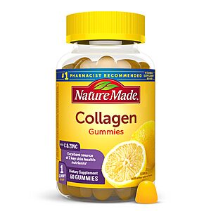 Select Accounts: 60-Ct Nature Made Collagen Peptides Gummies w/ Vitamin C & Zinc $4.50 w/ S&S