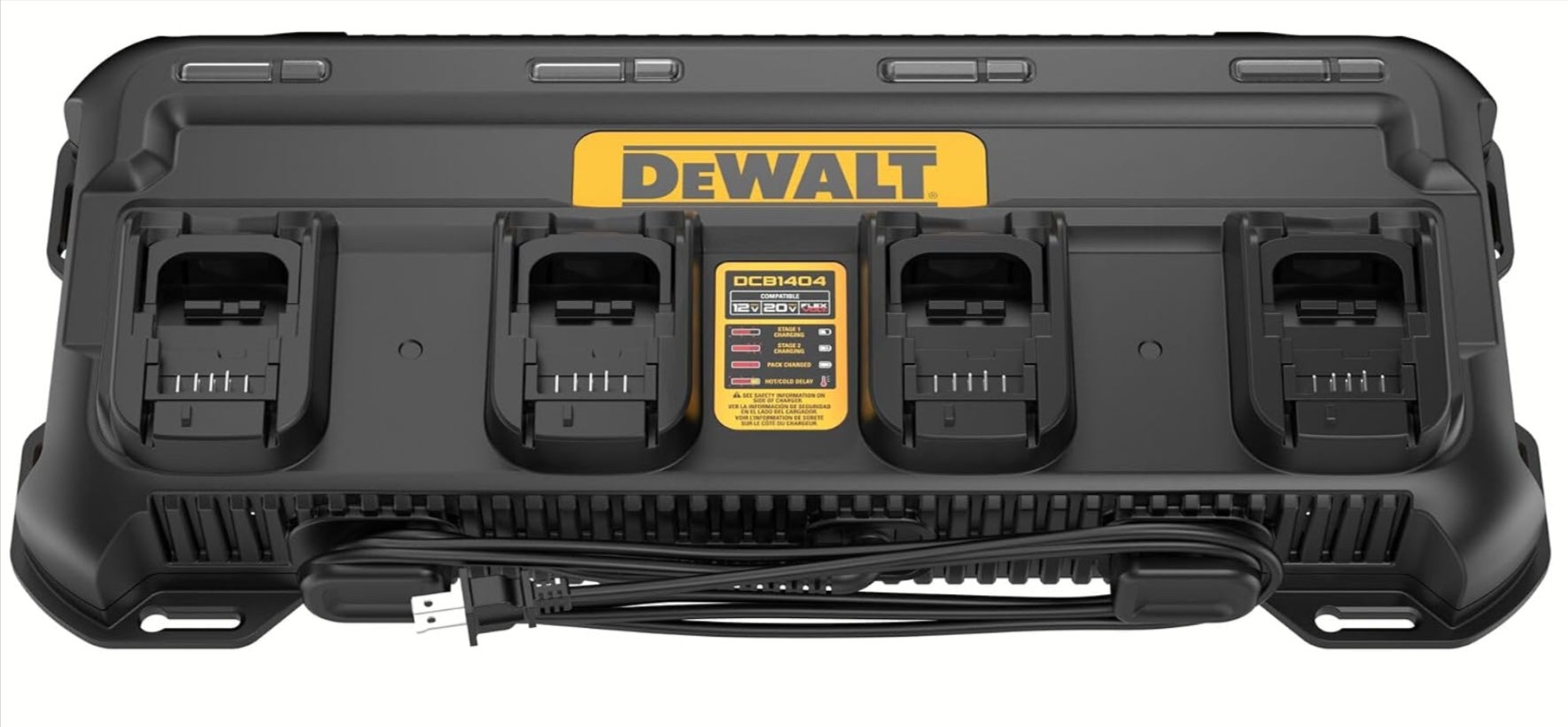 DEWALT 4-Slot 12V MAX 20V MAX 4-Amp Battery Charger Amazon