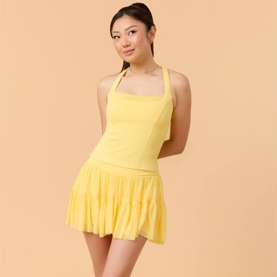 Blogilates Women's Mommy & Me Princess Tank Top - Yellow XS