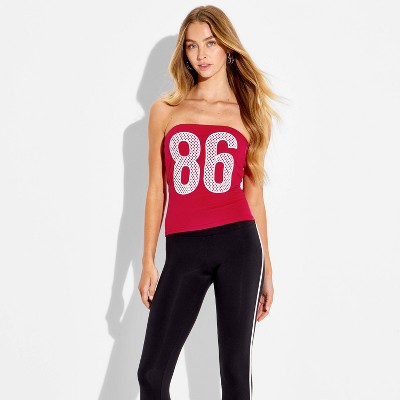 Women's Number Graphic Tank Top - Red M