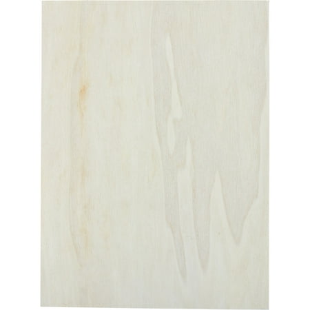 Plaid 96295E Unpainted Wood Surface, Large Rectangle Plaque, 1 Piece, 12" x 9"