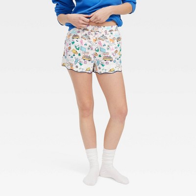 Women's Roadtrip Poplin Boxer Shorts Blue/Yellow/Pink - Roller Rabbit x Target M
