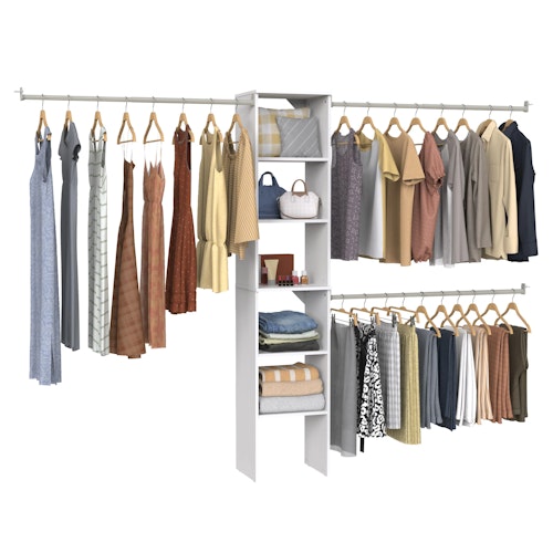 ClosetMaid BrightWood 4-Ft. to 6-Ft. Closet System
