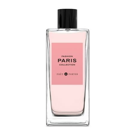 Prêt à Porter Paris Eau de Parfum for Women, Floral Rose Fragrance with Blackcurrant, Jasmine, and Musk