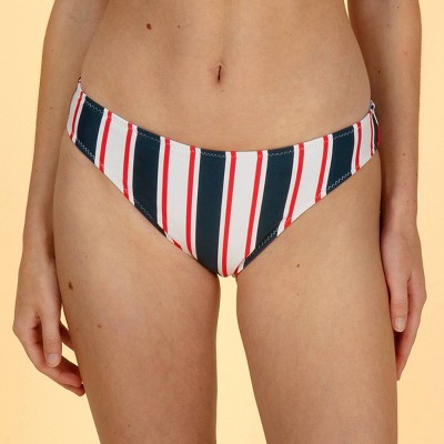 Solid & Striped Women's Reversible High Leg Bottom - Blue XL