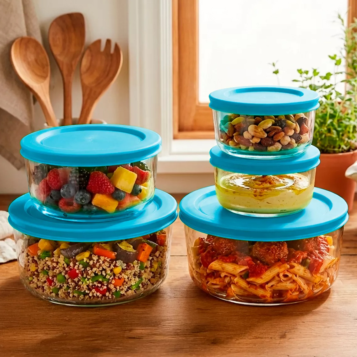 10pc Glass Food Storage Set Only $15