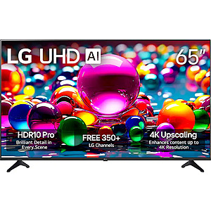65" LG UA77 LED AI 4K UHD 60Hz Smart webOS TV (2025) $300 + Free S&H