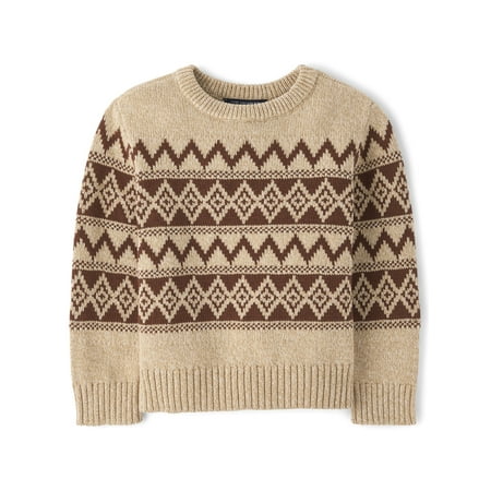 The Children's Place Baby & Toddler Boys Long Sleeve Fairisle Sweater, Sizes 6M-5T