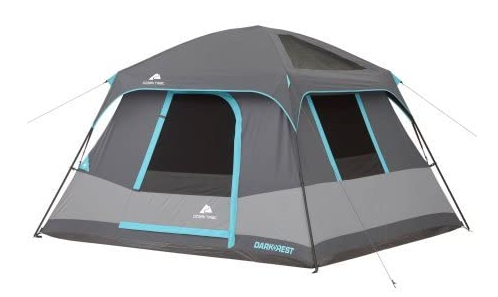Ozark Trail 6-Person 10' x 9' Dark Rest Instant Cabin Tent Walmart