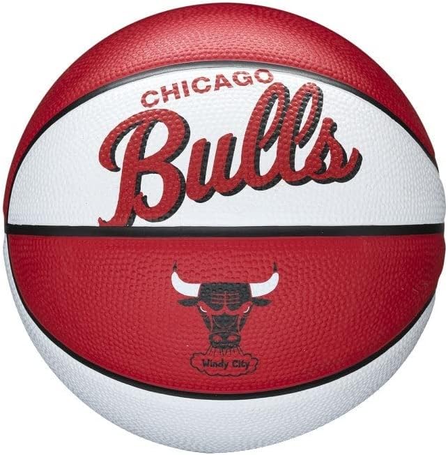 WILSON NBA Team Retro Mini Basketball - Chicago Bulls