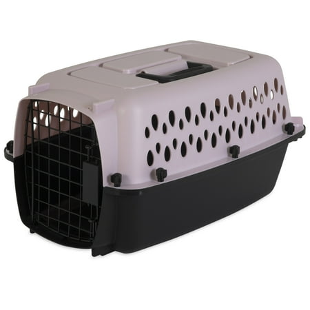 Petmate Fashion Vari Travel Dog Kennel Durable Plastic Pet Carrier, 19" for Puppies Small Dogs up tp 10 lb, Pink
