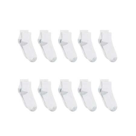 Hanes Women's Ankle Socks, Cushioned, 10-Pack, Size 5-9