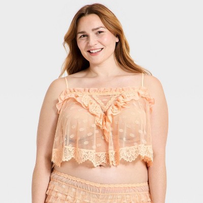 Women's Heirloom Lace Babydoll Top - Auden™ Sand 1X