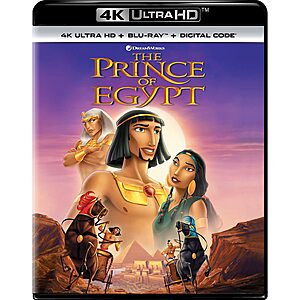 The Prince of Egypt (4K Ultra HD + Blu-ray + Digital) $12.50