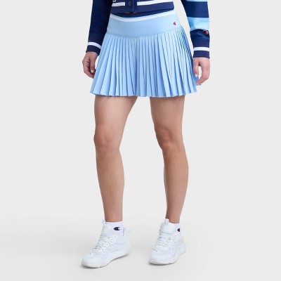 Champion Women's Collegiate Pleated Skort - Light Blue XS