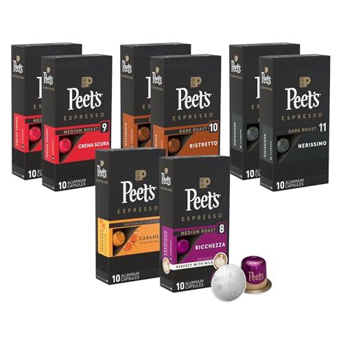 80-Count Peet's Coffee Espresso Capsules (Variety Pack) Amazon