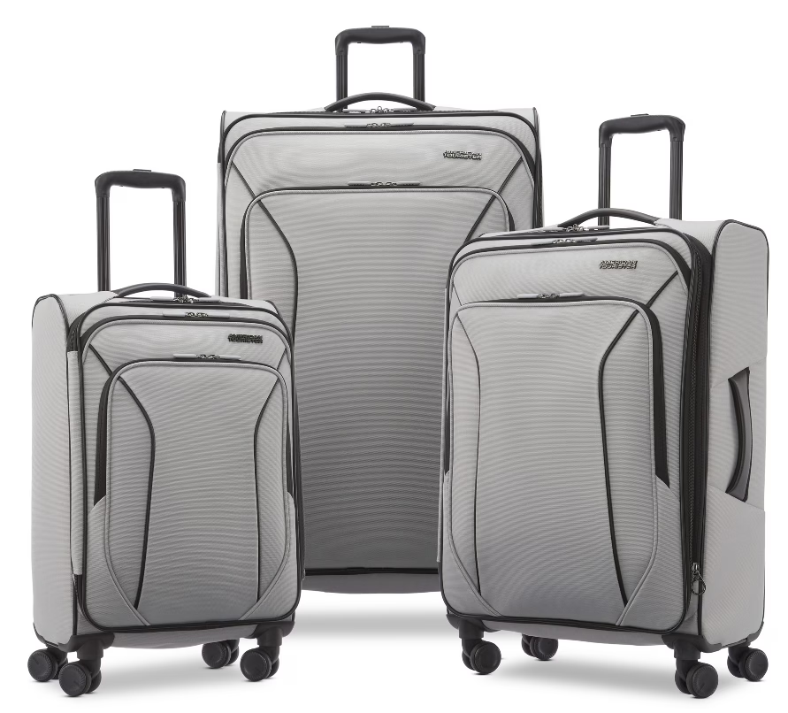 3-Piece American Tourister X-Lite Luggage Set w/ Spinner Wheels Walmart