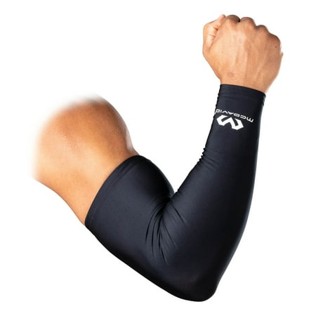 McDavid Sport Compression Arm Sleeves Pair, Black, Unisex, Adult, L/XL