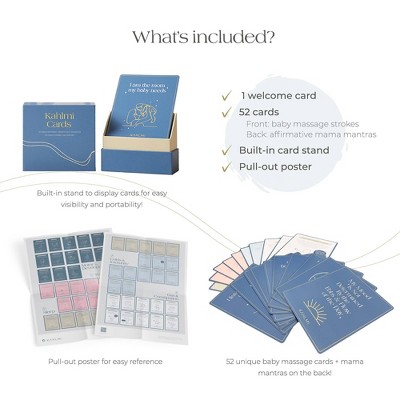 Kahlmi Baby Massage Cards: Abdomen Application, Colic Treatment, BPA-Free