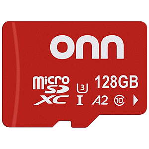 Select Stores: 128GB onn microSDXC U3 Memory Card for Nintendo Switch $15.55 + Free Pickup